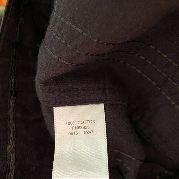 Christopher & Banks Embroidered + Sequined Pinwale Black Corduroy Blouse Jacket - Picture 6 of 7